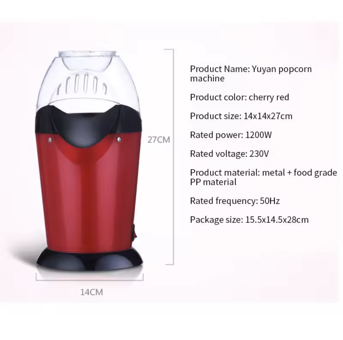 Miniatura 4 de CRISPETERA MAQUINA PALOMITAS MAIZ ELECTR